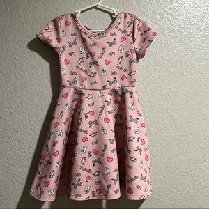 Disney Princess girls all the princesses pink dress